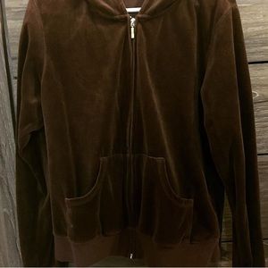 Brown zipper sweater